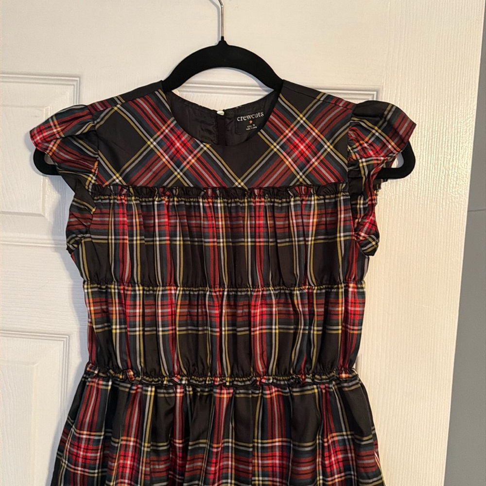 Crew Cuts (JCrew Kids) holiday dress with classic pattern and pretty details.